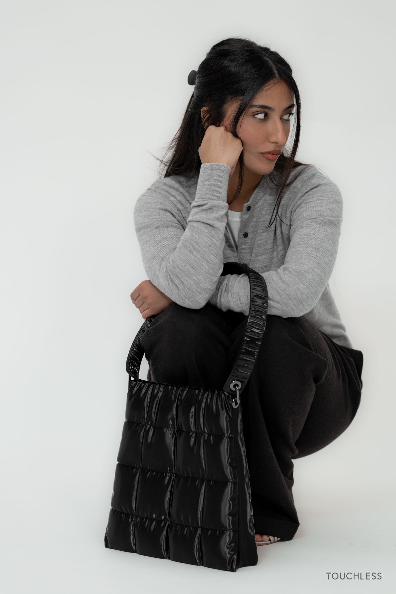 The Black Puffer Tote