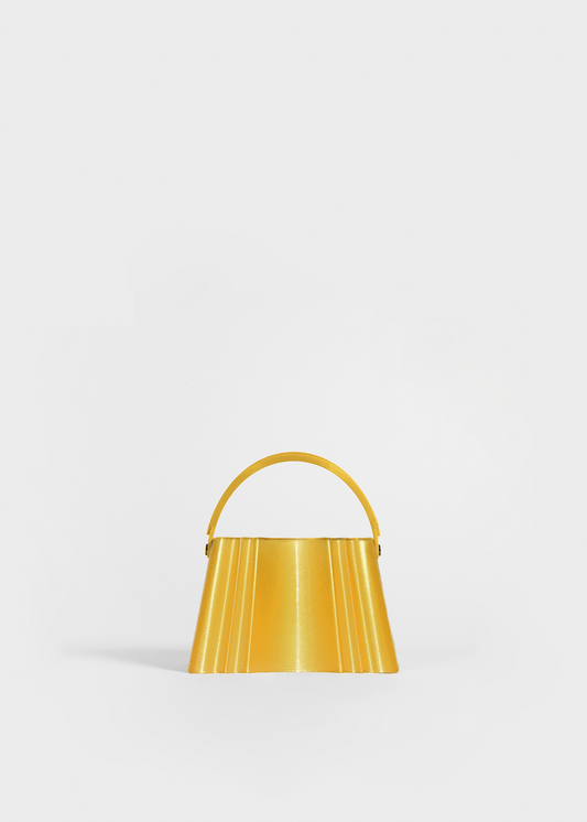 Yellow Gold Silk Clutch