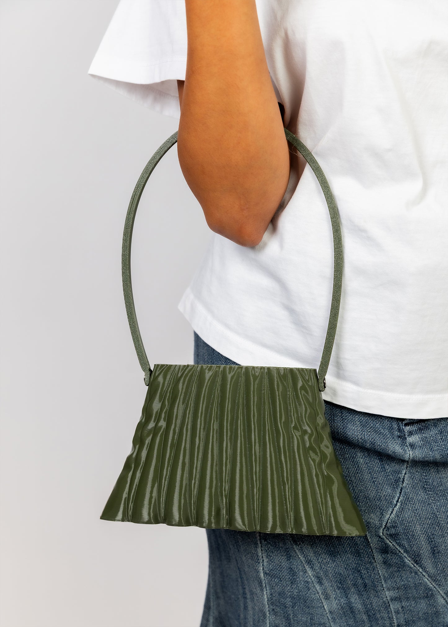 Liquid Olive Shoulder Bag