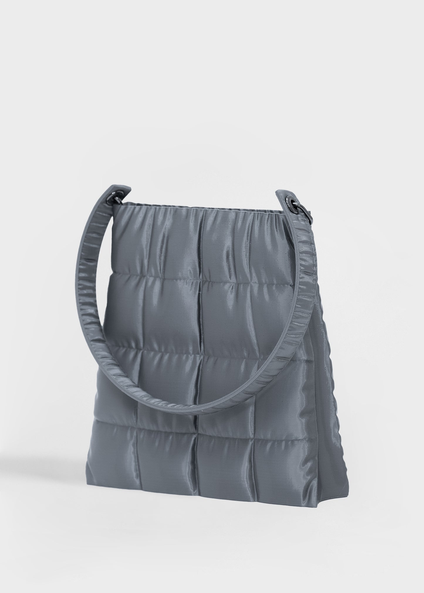 The Silver Puffer Tote