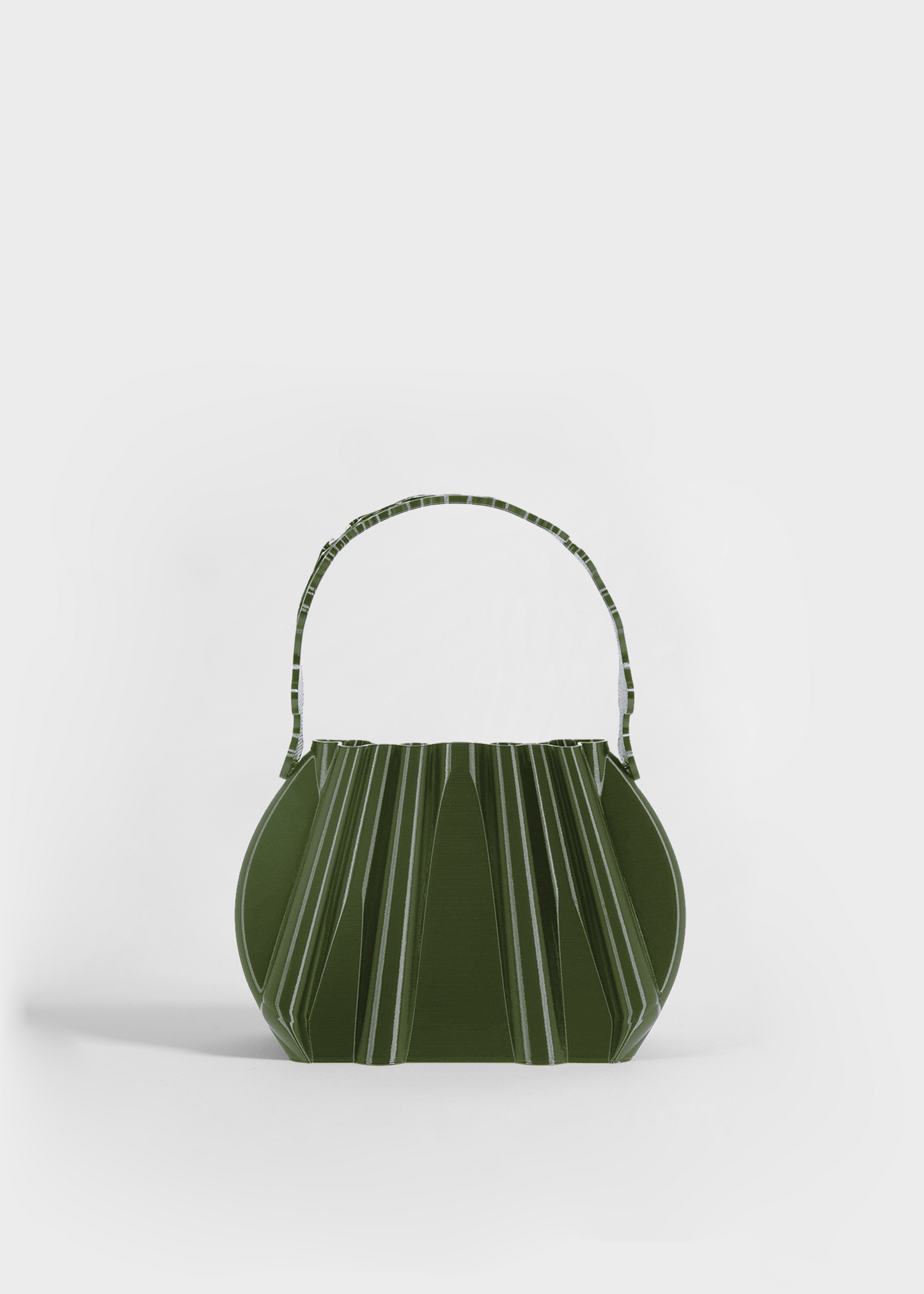 Olive Retro Pleated