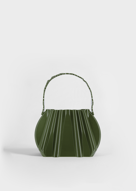 Olive Retro Pleated
