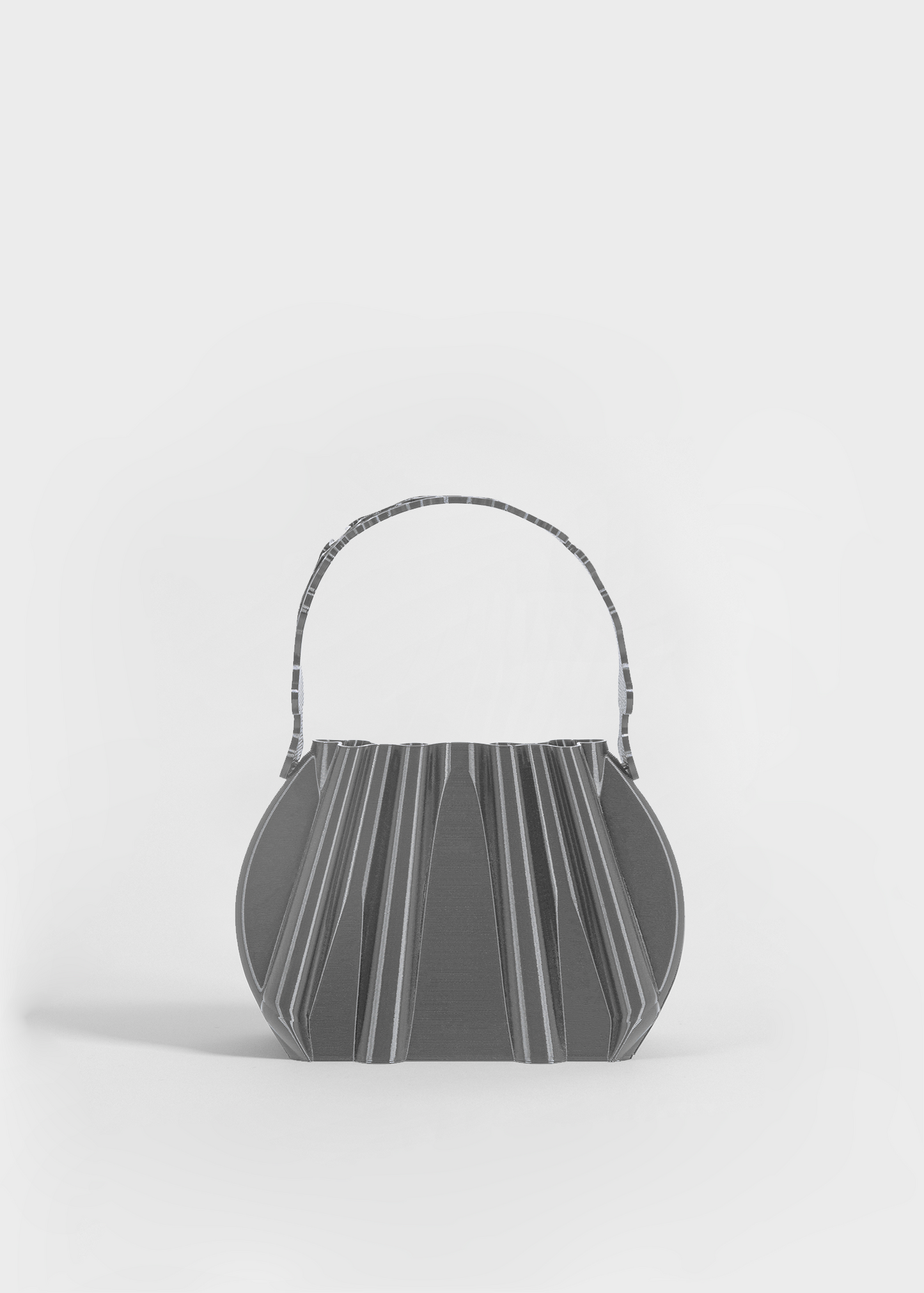 Silver Retro Pleated