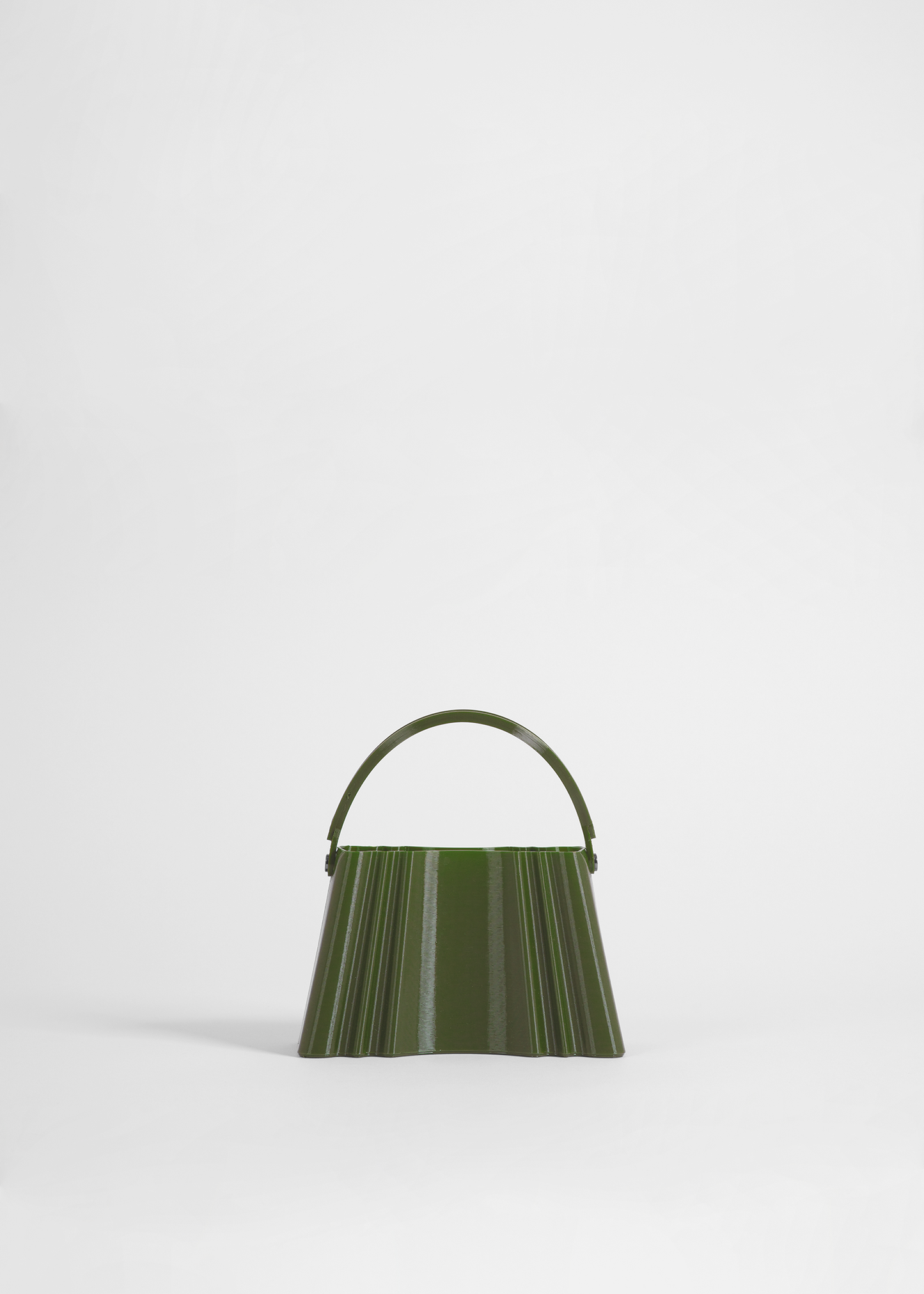 Olive Green Silk Clutch