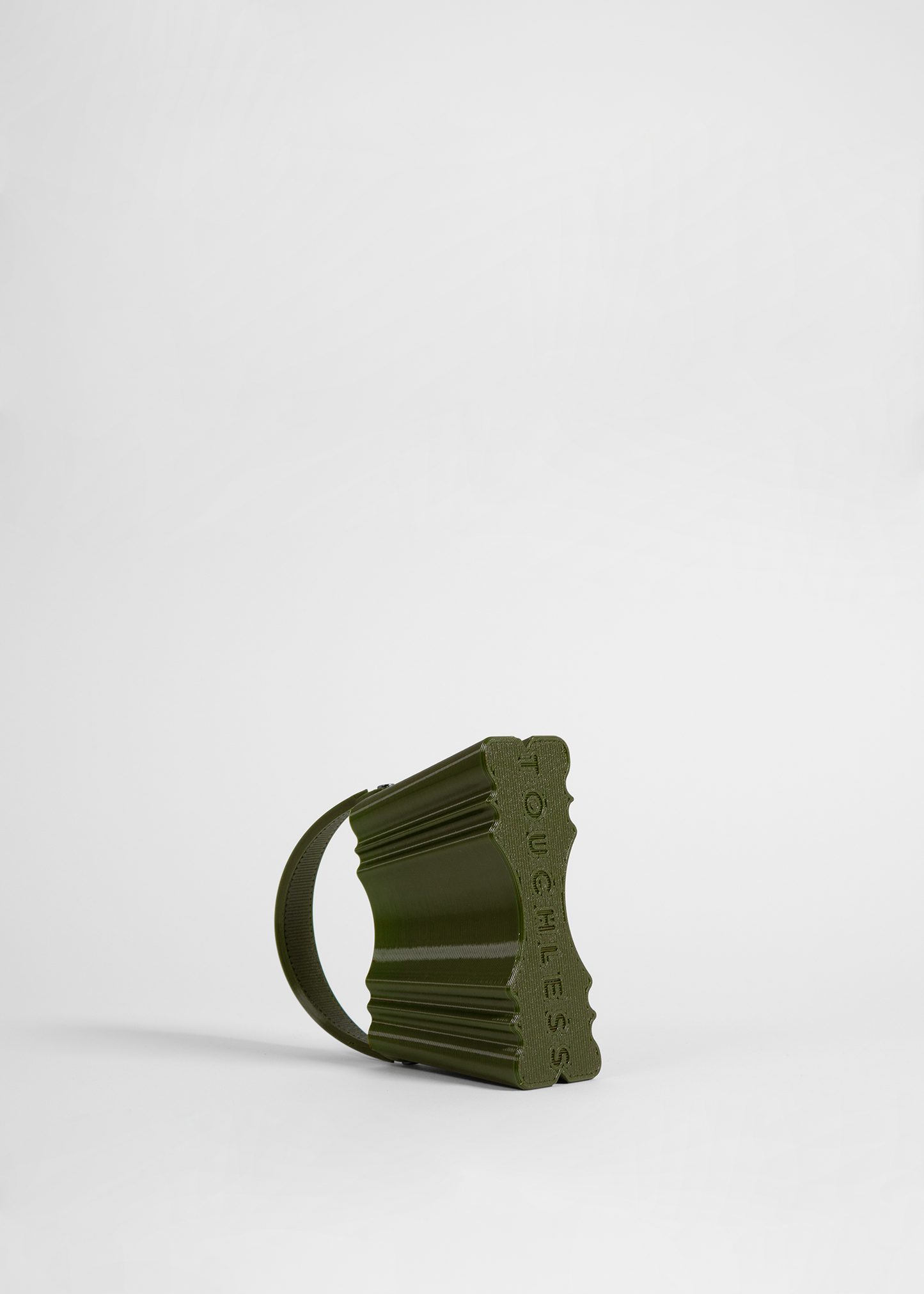 Olive Green Silk Clutch