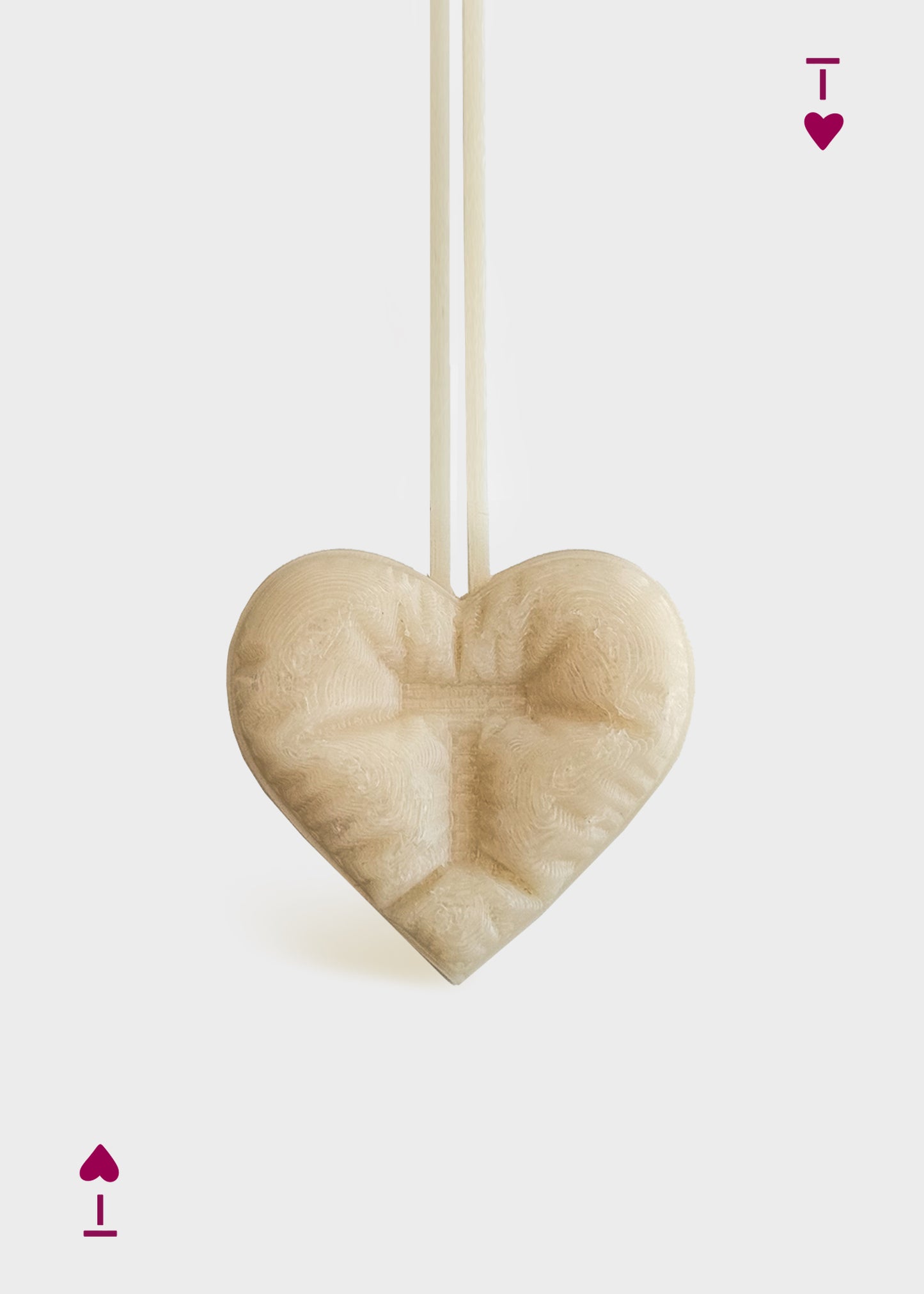 White Chocolate Heart Charm