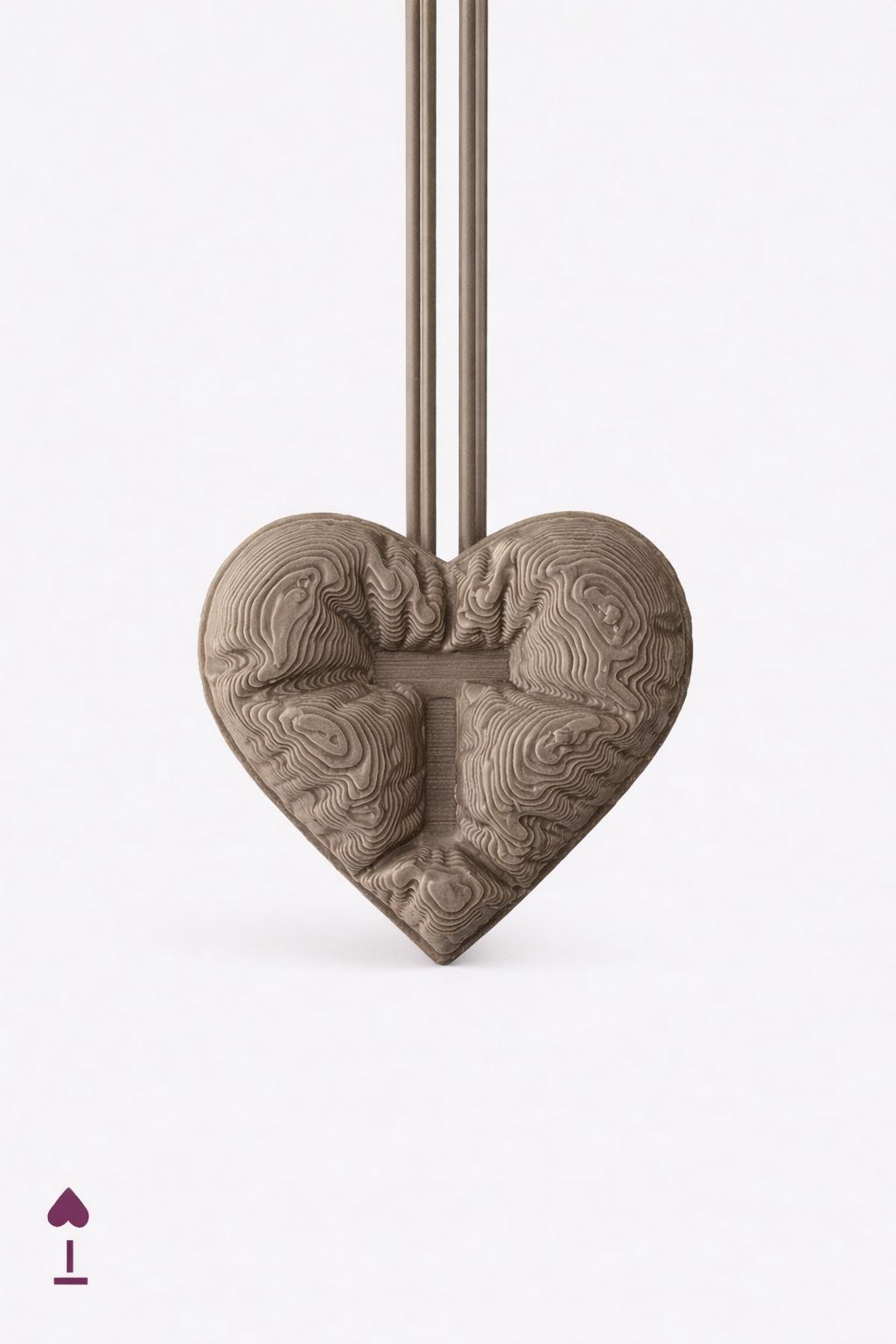 Stone Heart Charm