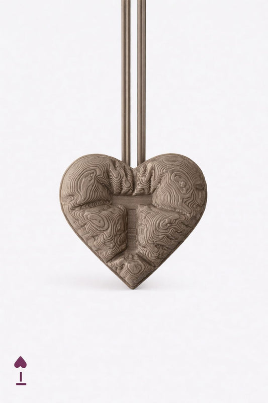 Stone Heart Charm