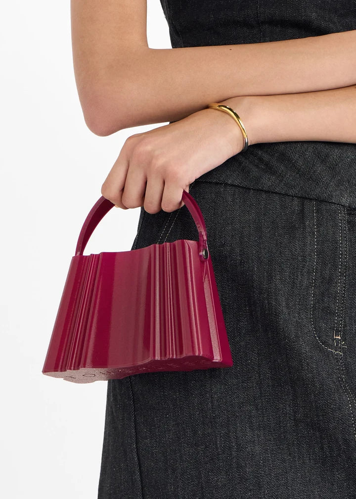 Plum Silk Clutch