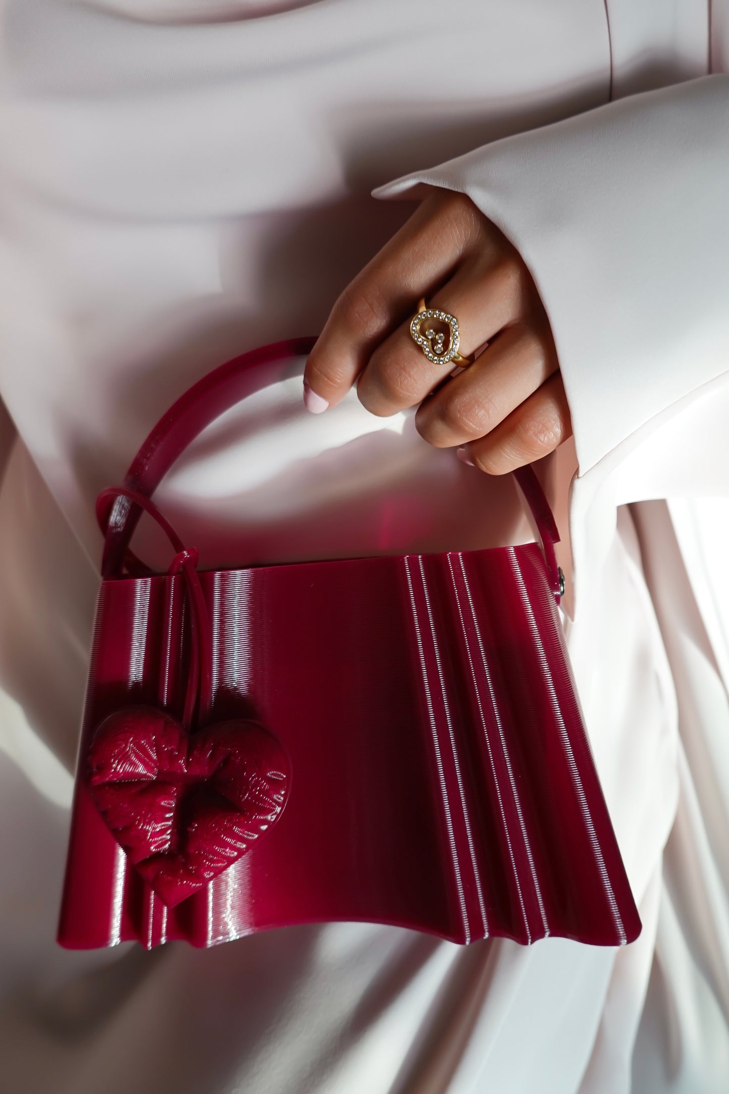 Plum Silk Clutch